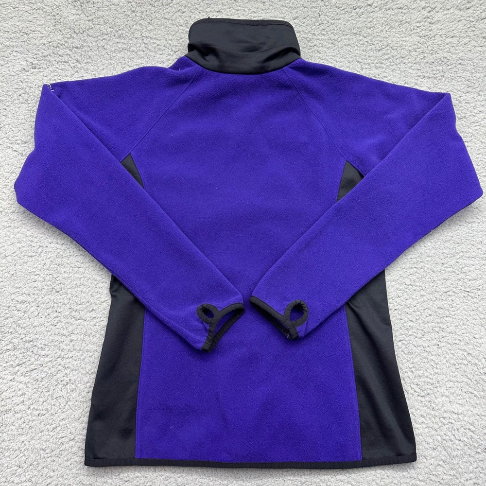 Columbia XL6154 Women Medium Thumbhole Purple Full Zip Fleece Glacial III Jacket